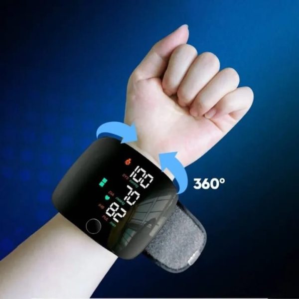 Second image of CK-102 Automatic Digital Wrist Blood Pressure Monitor with Voice Broadcast 364