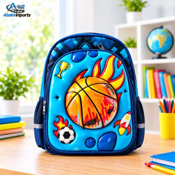 Fab N Funky Basketball Themed School Backpack 355
