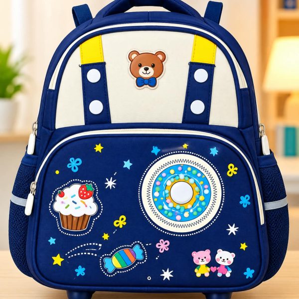 Second image of Kids Cartoon Printed School Backpack 352