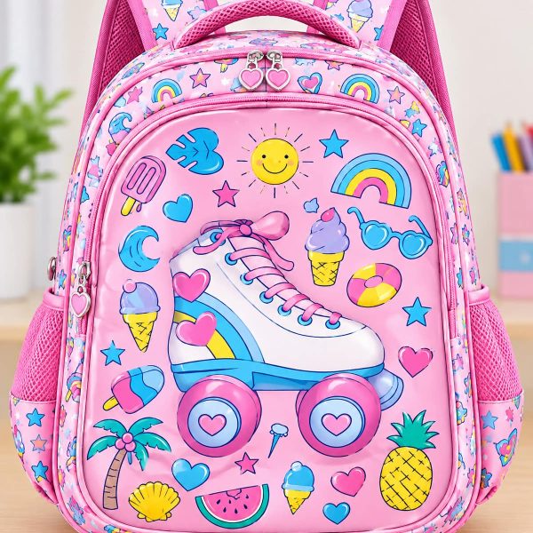 Kids Cartoon Printed School Backpack 352
