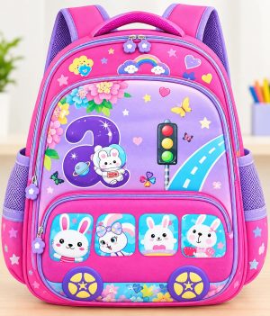 Kids Cartoon Printed School Backpack  355