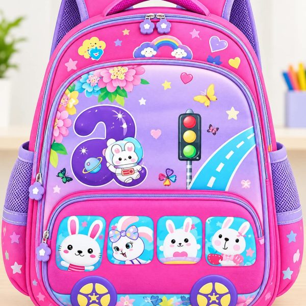 Kids Cartoon Printed School Backpack  355