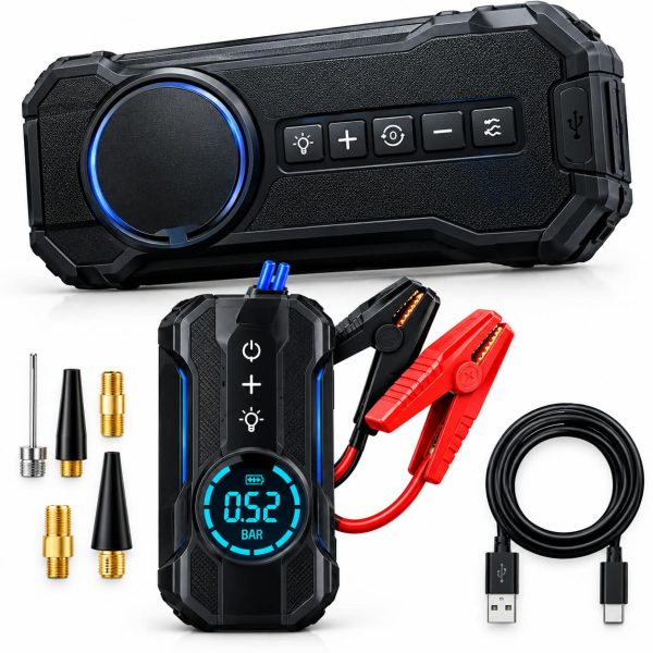 4-in-1 Portable Car Jump Starter & Air Compressor 361