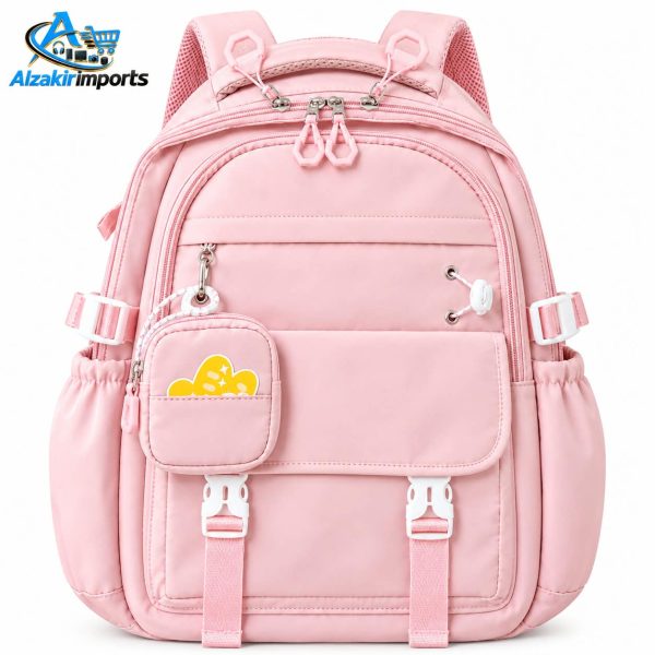 Lavender Multi-Compartment School Backpack 350
