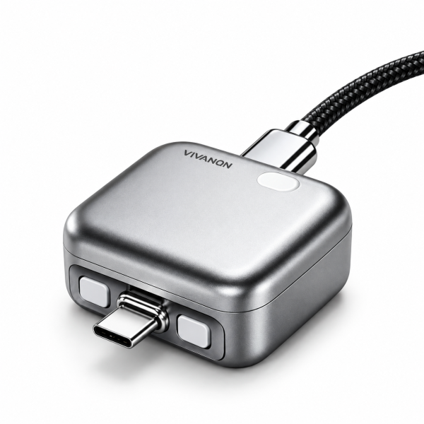 MINI Smart Type-C Charger Adapter with Auto Power Disconnect & Pop-Out Function 363